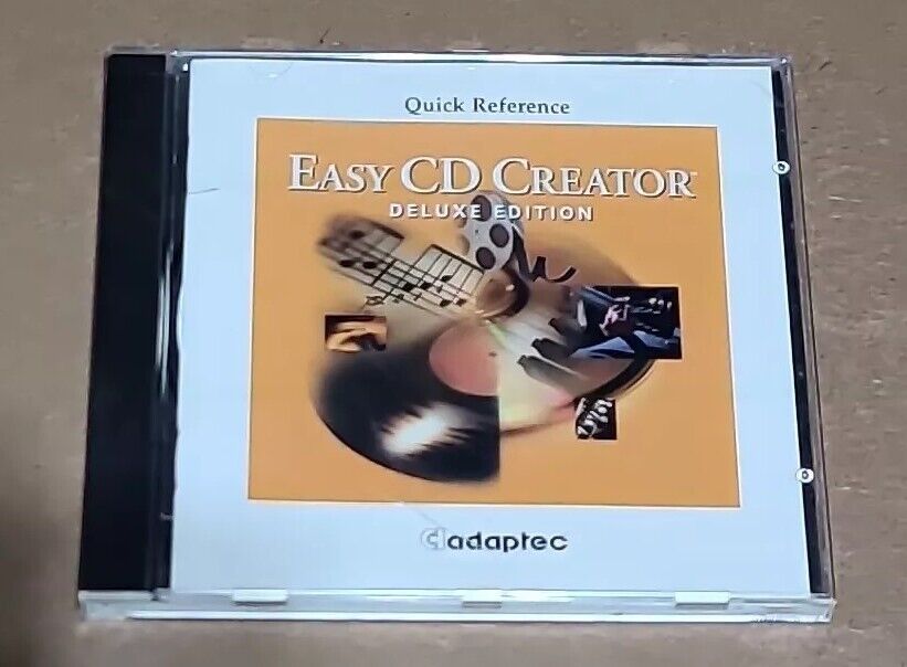Vintage ADAPTEC Deluxe Edition Easy CD Creator 1997