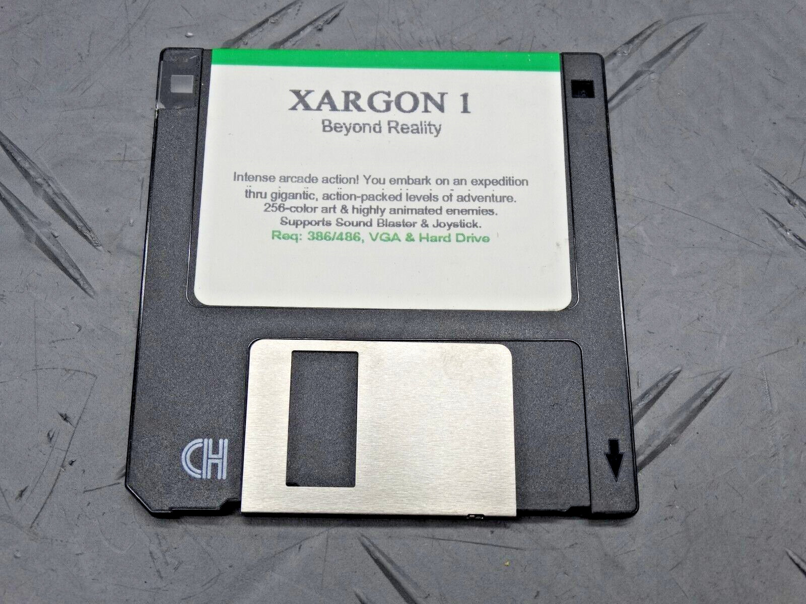 Xargon 1 Beyond Reality RARE Game Floppy 3.5” Floppy Software Vintage
