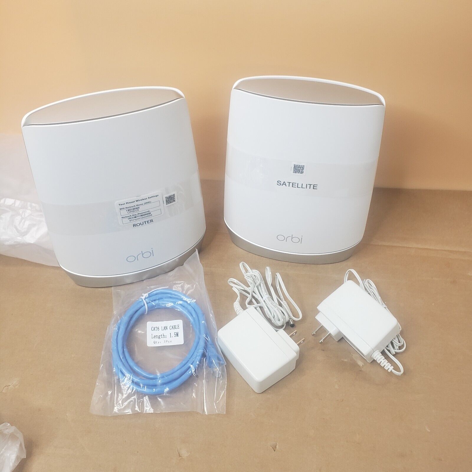 Netgear RBR750 Orbi WiFi 6 Router And RBS750 Satellite A+ Condition 