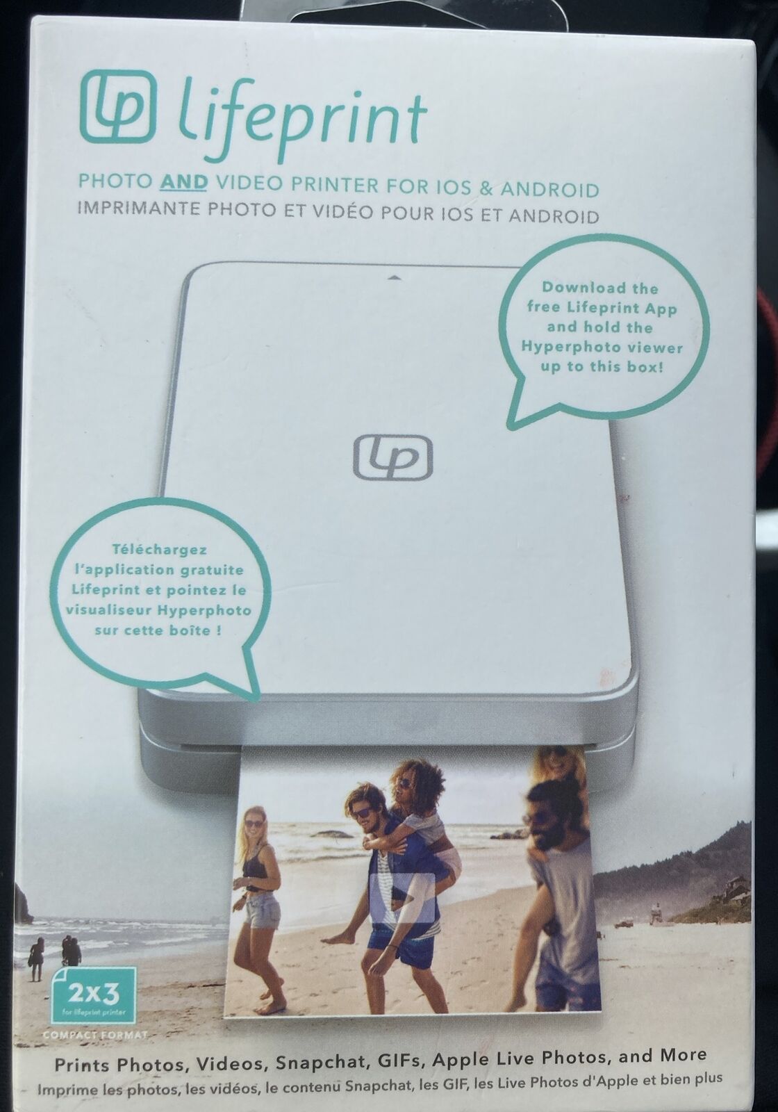 Lifeprint 2x3 Portable Photo and Video Printer for iPhone and Android
