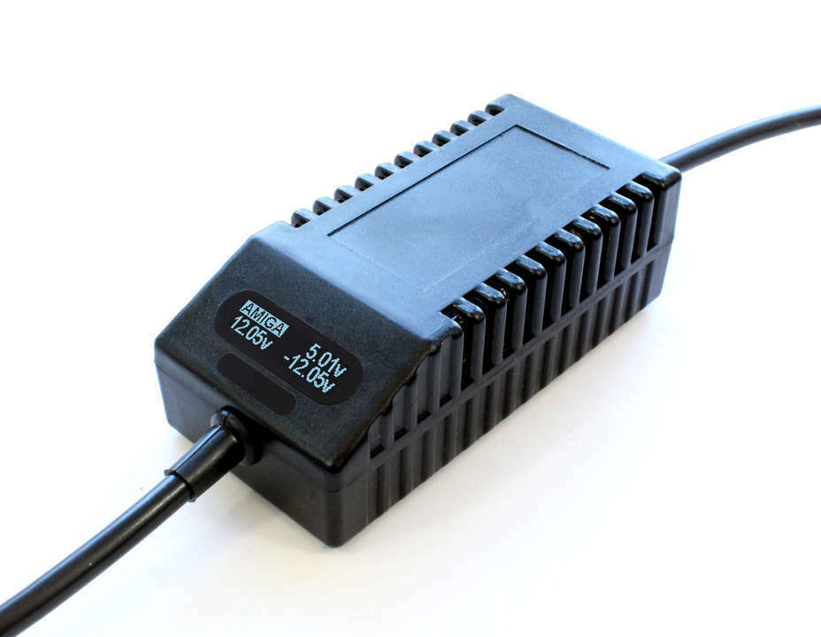 Amiga 500 PSU OLED Digital Black EU - Amiga 500 Power Supply Replacement