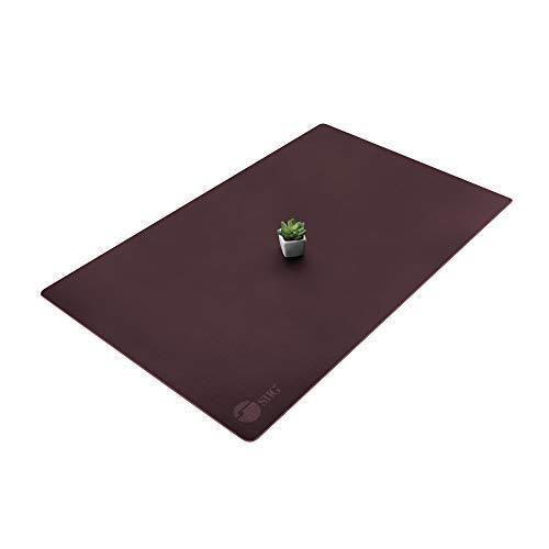 SIIG Large Artificial Leather Smooth Desk Mat Protector - Dark Brown (CE-PD0512-