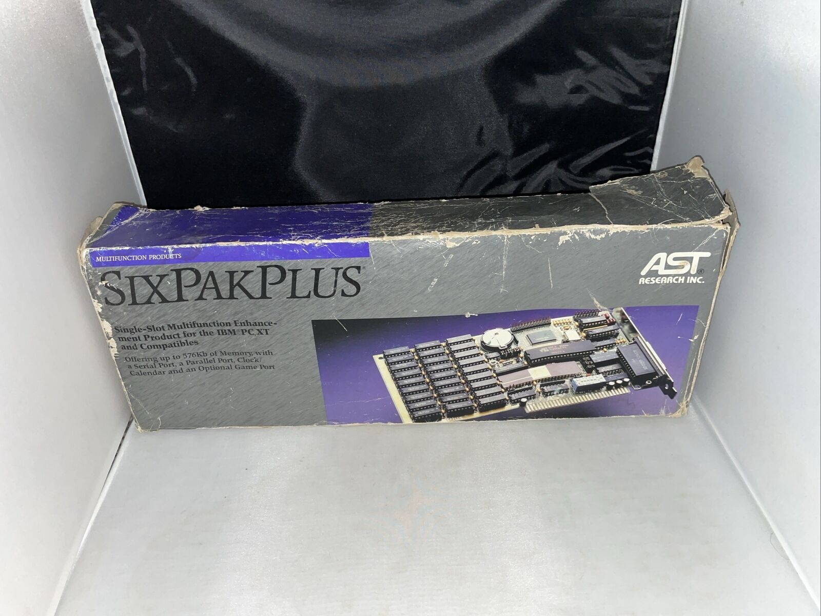 Vintage Six Pak Plus 8-Bit ISA Expansion Memory Card. AST Research co In Box