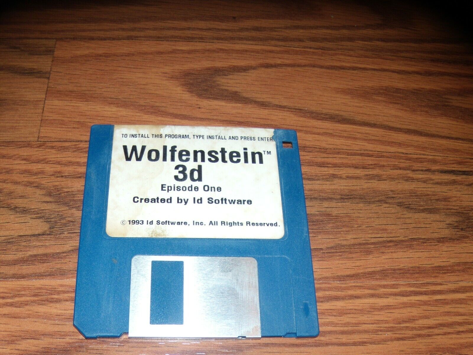 Wolfenstein 3d Episode One PC Program on 3.5\