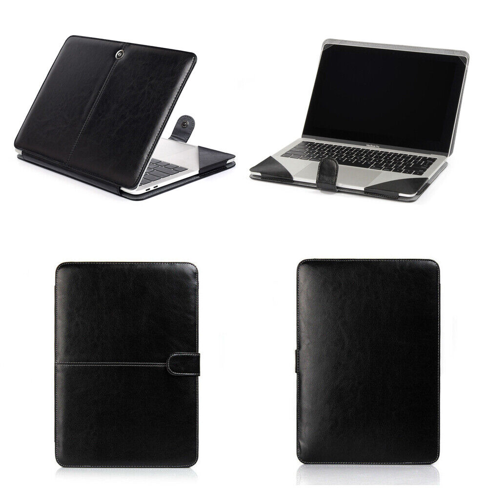 PU Leather Laptop Book Back Case Cover for MacBook 14