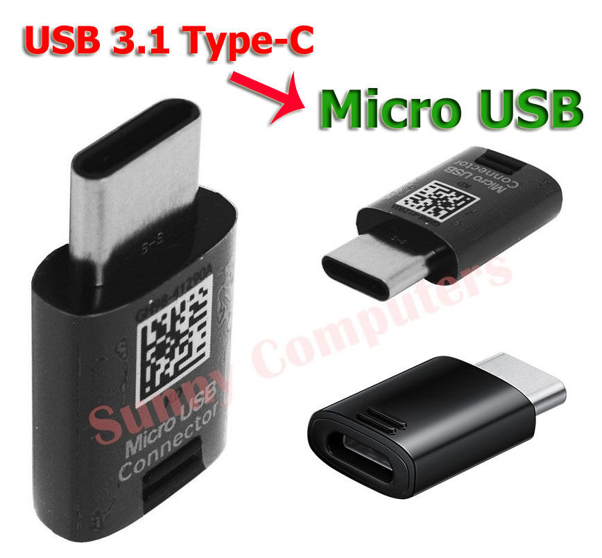 Original Samsung Micro USB to USB-C Converter Adapter For Sony Xperia 10 Plus au