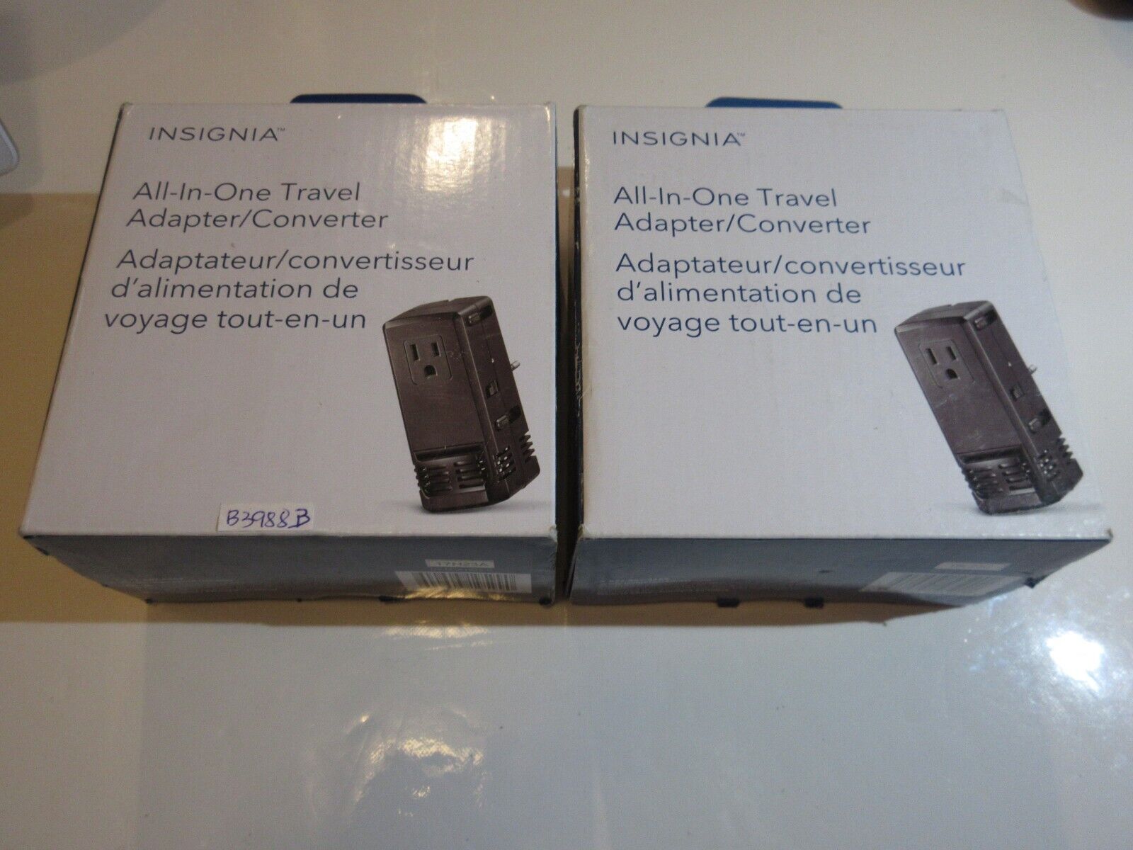 Lot of 2 Insignia All-in-one Travel Adapter/converter NS-MTA1875