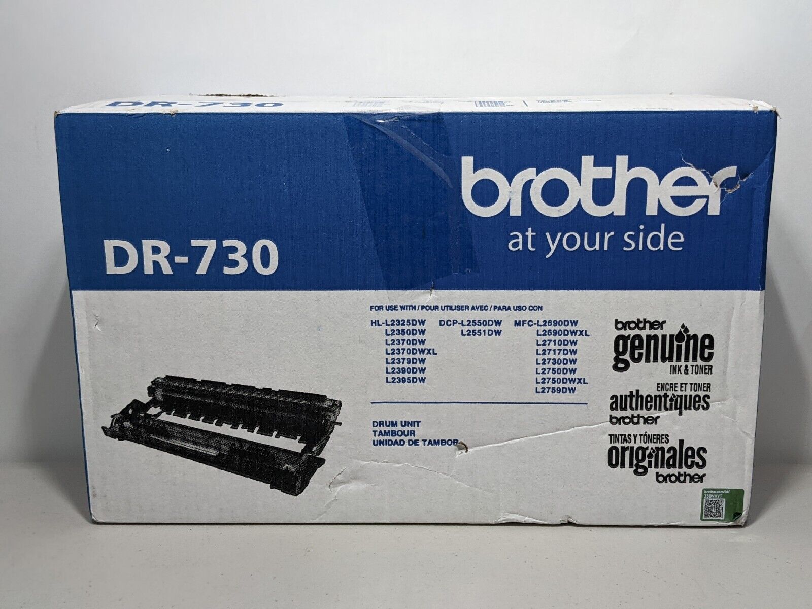 Genuine OEM Brother DR-730 Drum MFC-L2710DN HL-L2370DW - Open Box