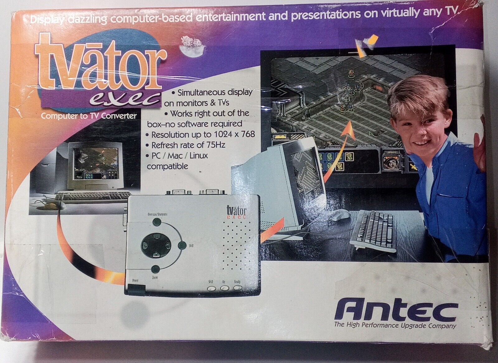 Vintage Antec Tvator exec Computer To TV Converter