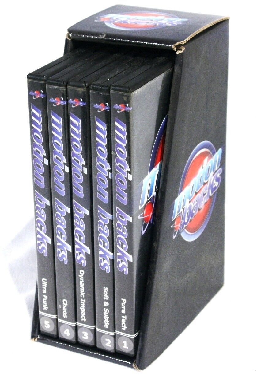 MotionBacks 1 3 4 5 by Digital Juice - Pure Tech Set of 4 DVDs NTSC & PAL