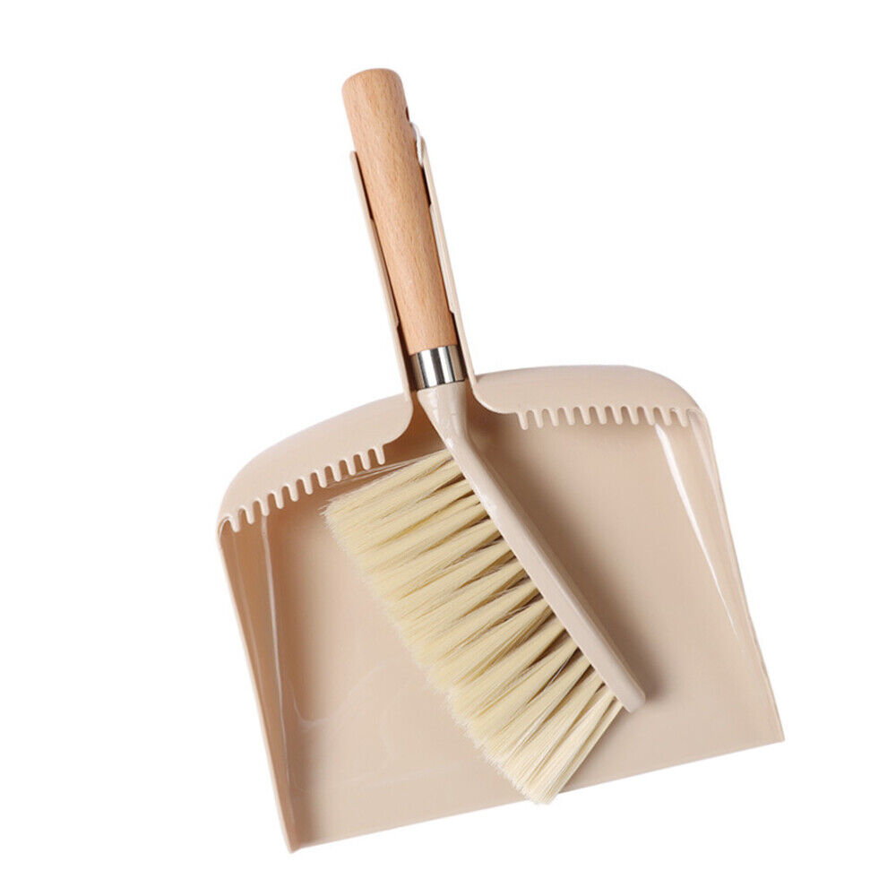 Mini Dustpan and Brush Hair Broom Cleaner Desktop Cleaning Supplies Small