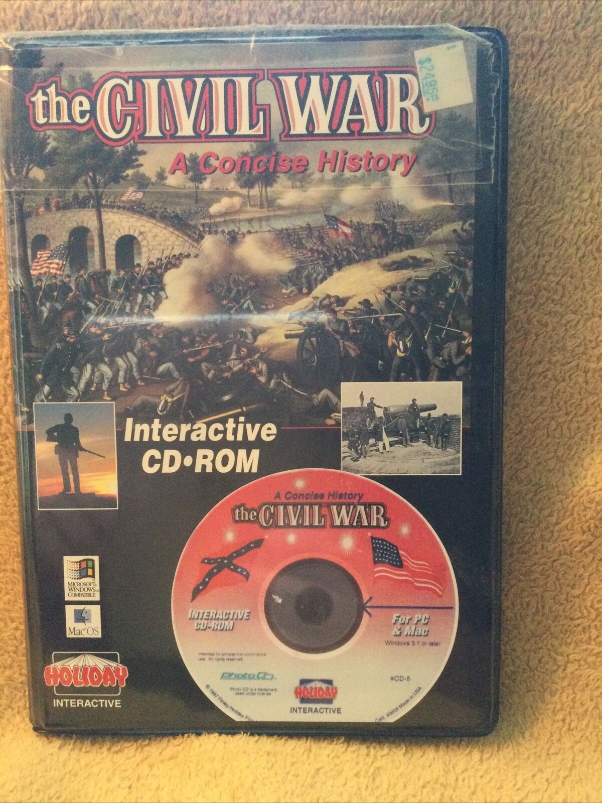 A Concise History Of The Civil War Interactive CD-ROM Complete Pc & Mac