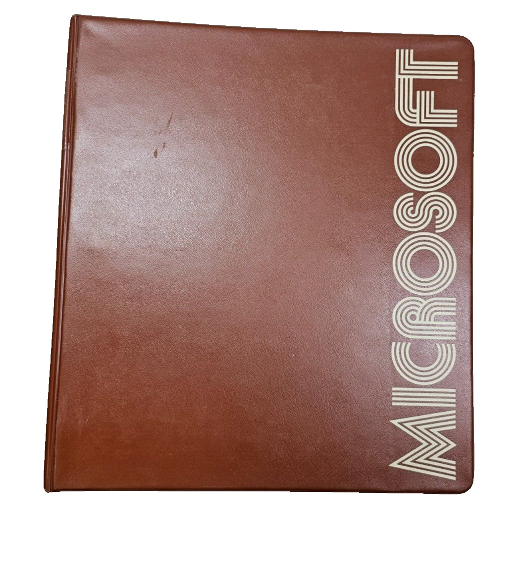 Rare Vintage 70's Microsoft Binder & Documentation, Fortran-80, Utility Software