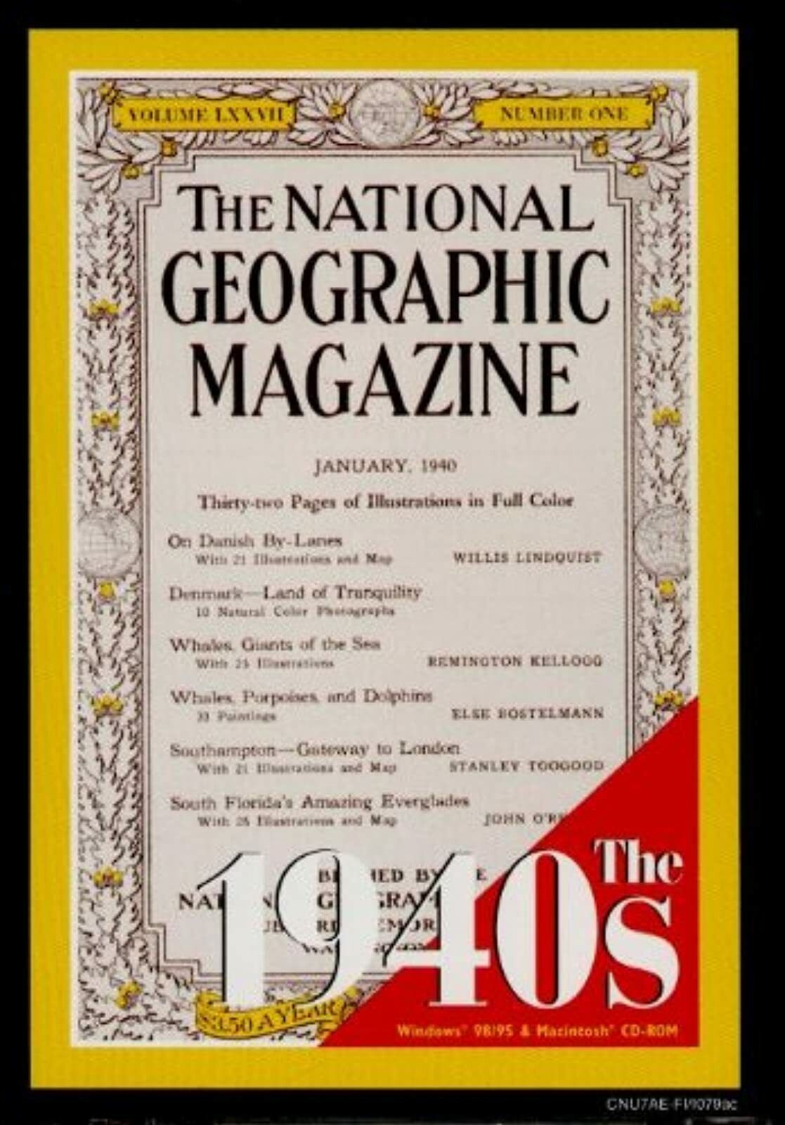 The National Geographic Magazine On Cd-Rom: The 1940S By National Geographic