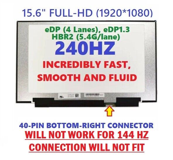 LQ156M1JW03 GENUINE MSI LCD DISPLAY 15.6\