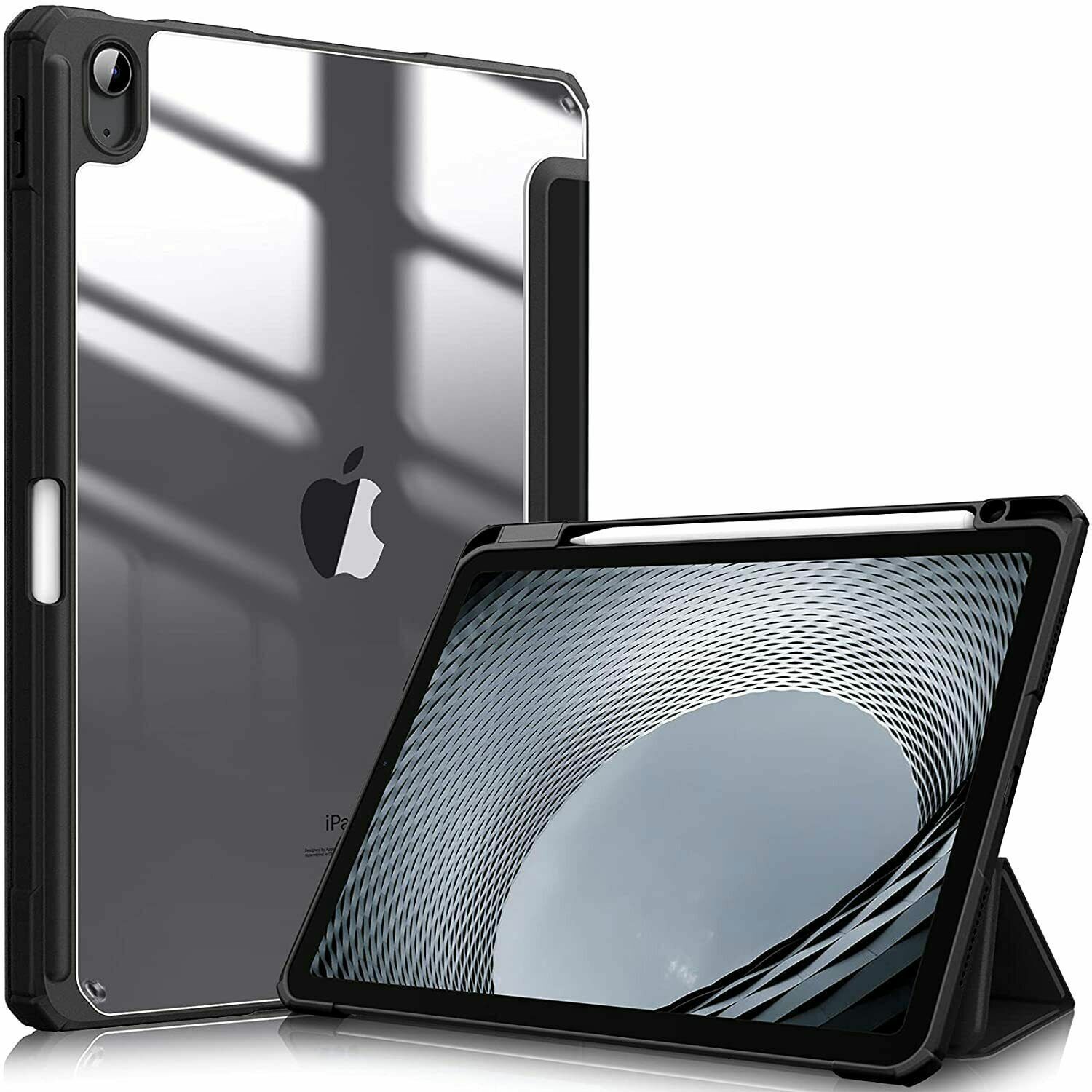 Hybrid Slim Case for iPad Air 5th Gen (2022) Shockproof Cover Clear Back Shell