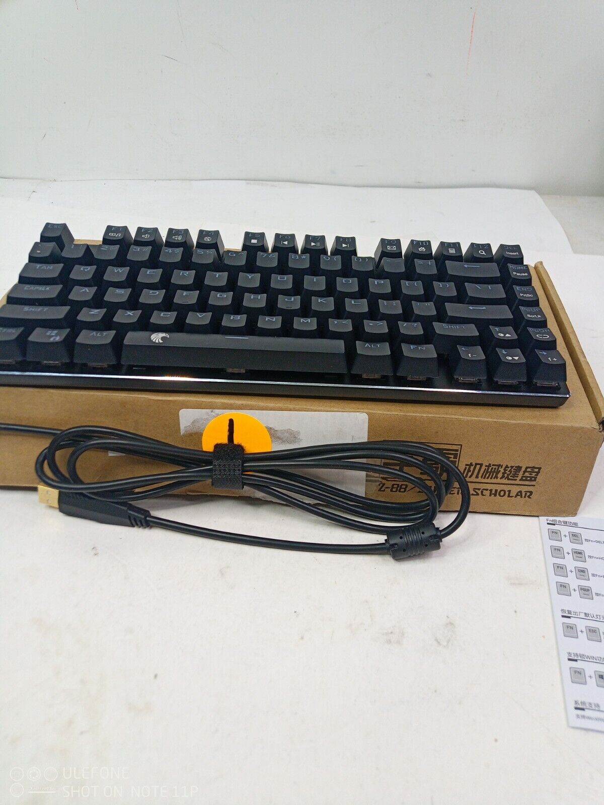 HUO JI E-Yooso Super Scholar/Z-88 White 81 Keys RGB Mechanical Gaming Keyboard