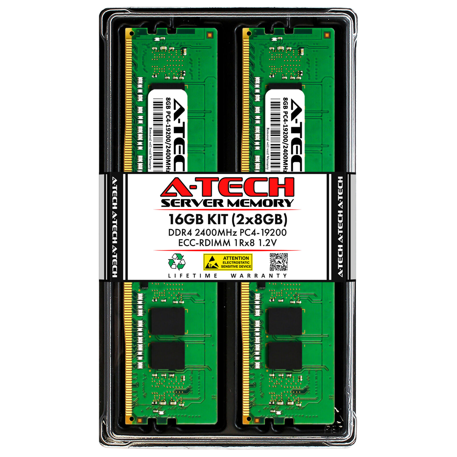 16GB 2x 8GB PC4-2400 RDIMM Supermicro 1019P-WTR 6029U-E1CRT 6029U-TR4 Memory RAM