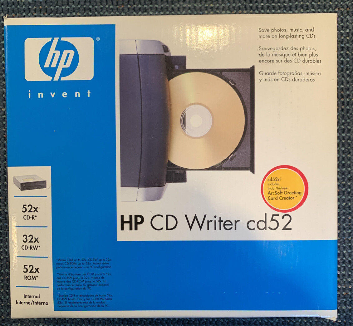 HP CD Writer CD52 CD-R/RW IDE Drive HP Invent New In Box Old Stock