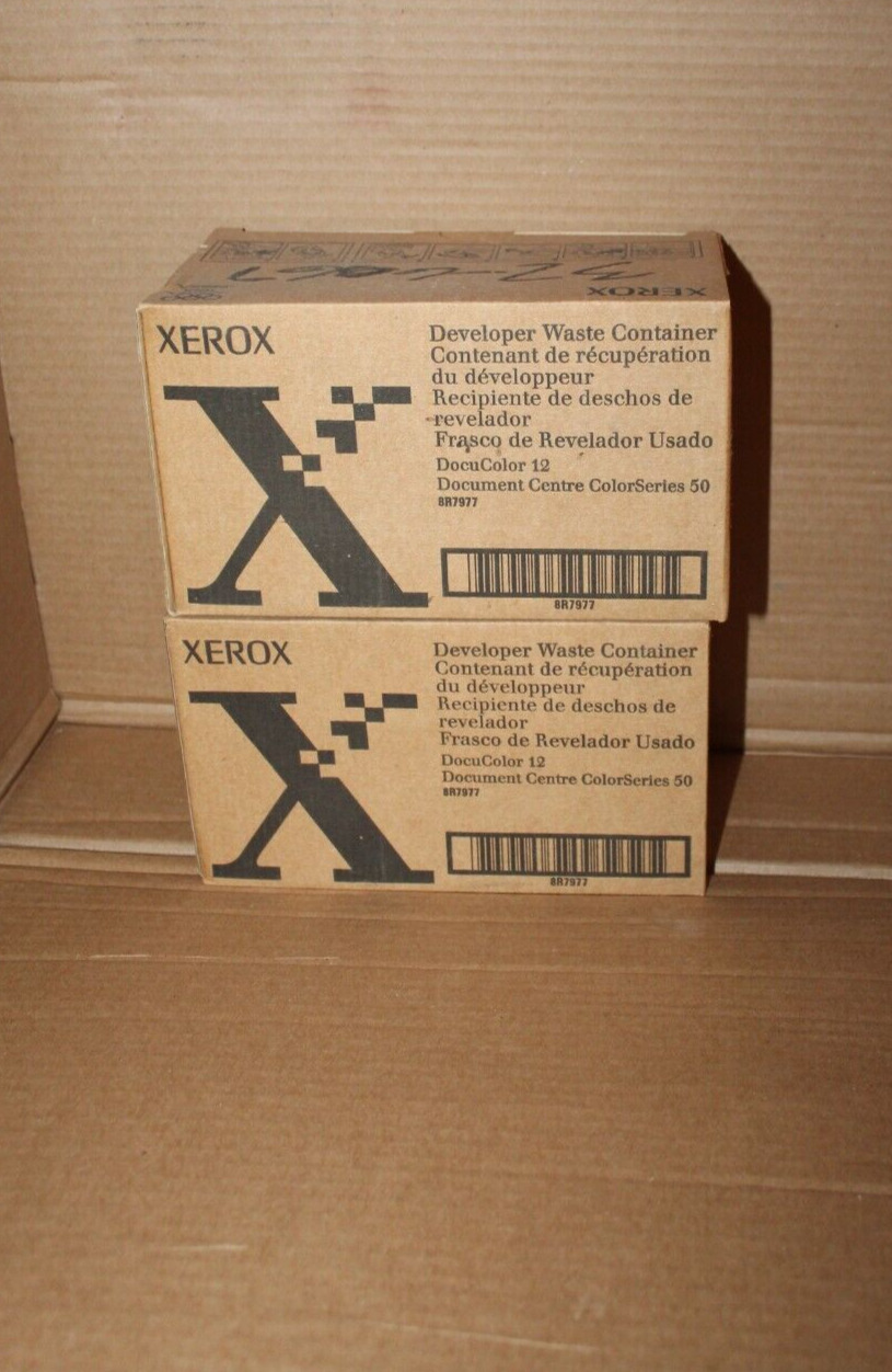 Lot of 2 Xerox 8R7977 Waste Developer DocuColor 12 & 50 - new in original boxes