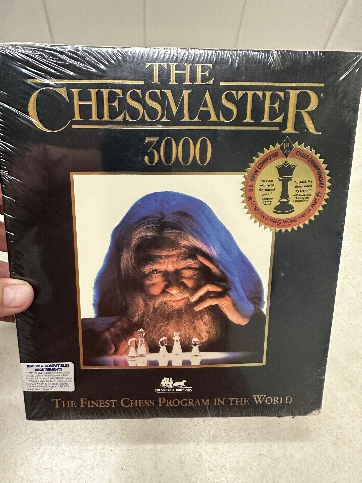 VINTAGE THE CHESSMASTER 3000 SOFTWARE for PC DOS - New Sealed