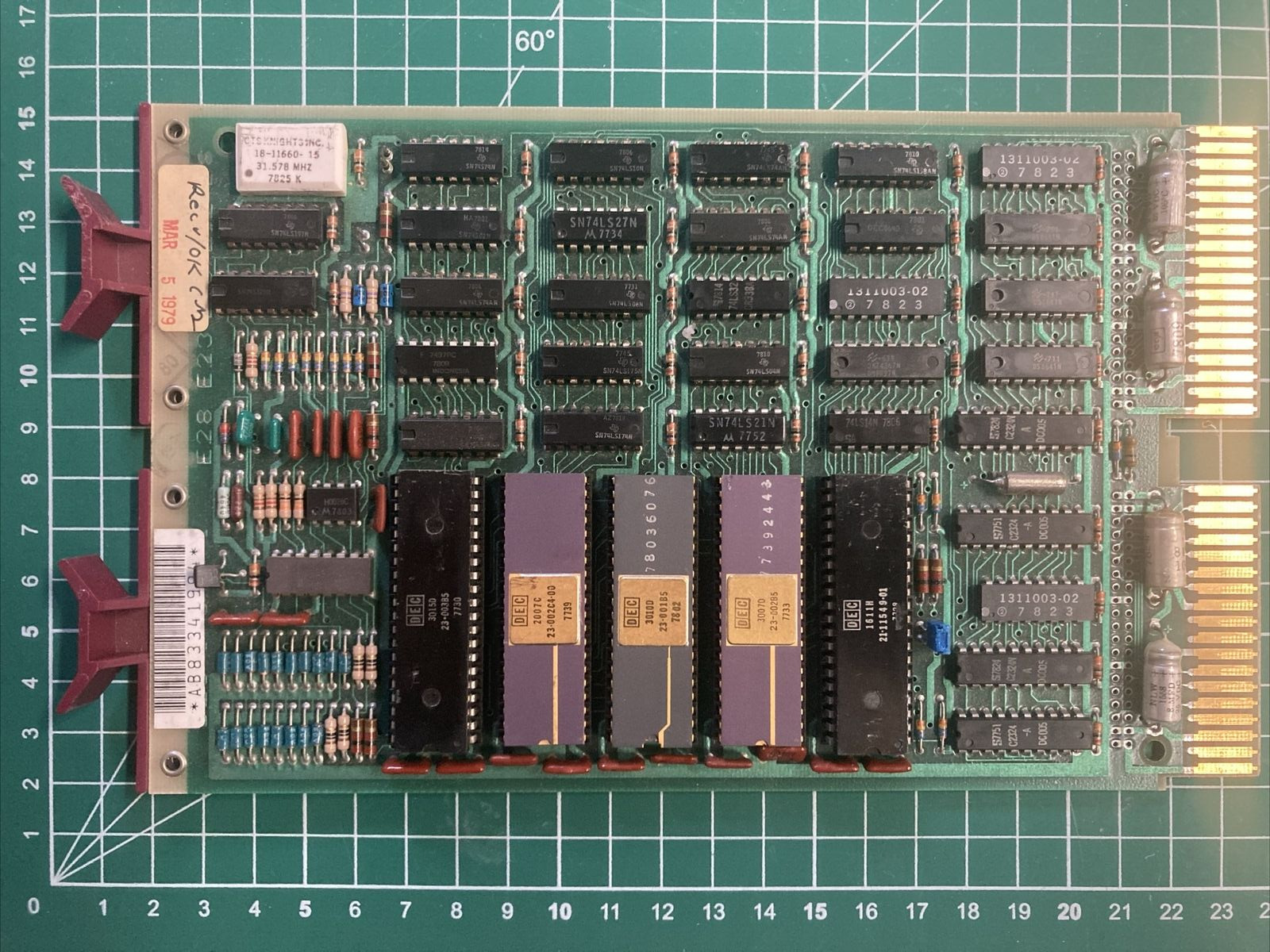 DEC Digital Equipment Corporation PDP-11 Q-Bus LSI-11/2 CPU Card, Untested