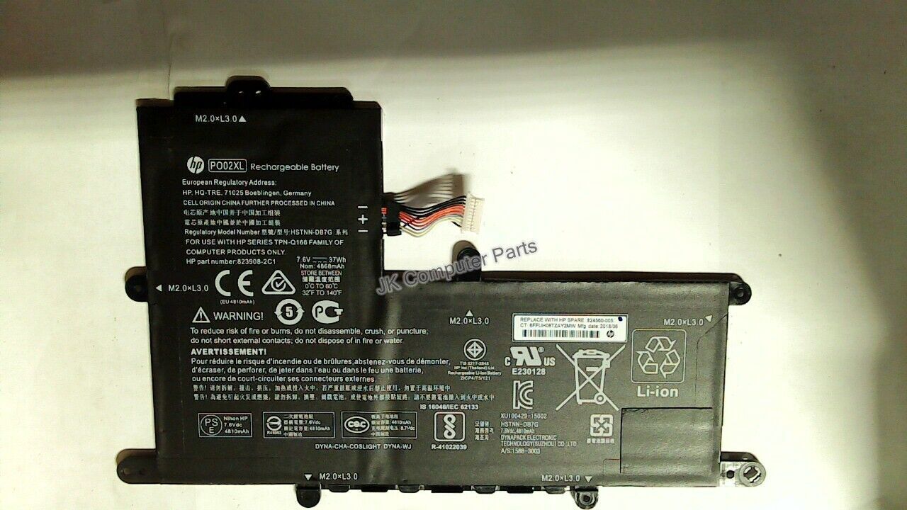 HP Stream Notebook - 11-r010nr 11-R Laptop Battery PO02XL 203