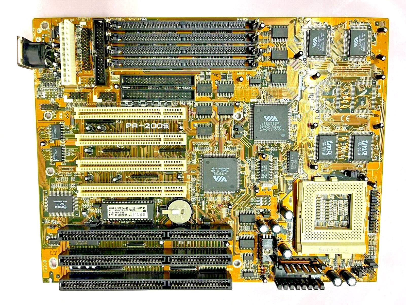VINTAGE FIC PA-2005 VIA VT82C585VP SUPER SOCKET 7 AT MOBO INTEL AMD CYRIX MBMX36