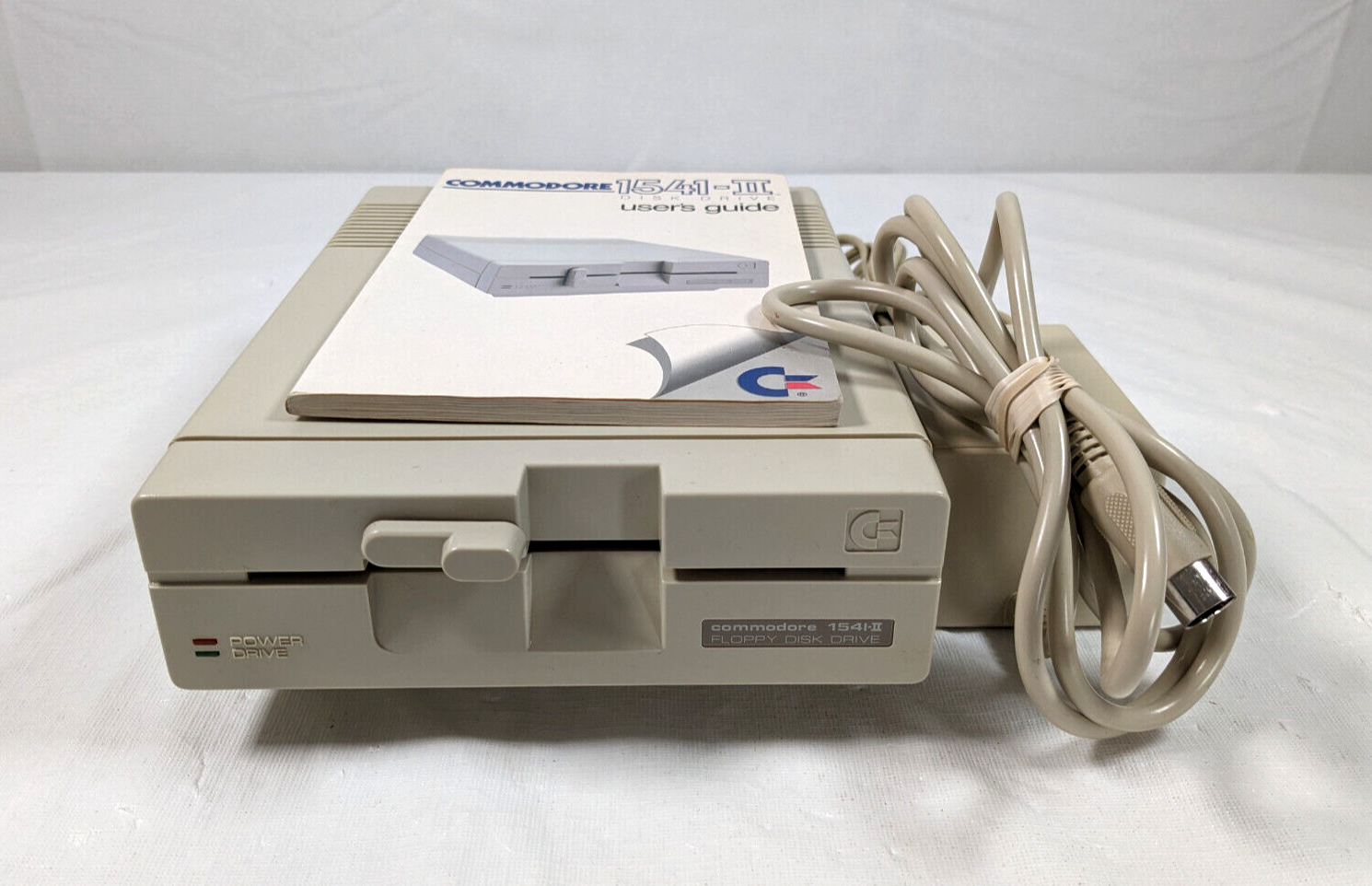 Commodore 1541-II Floppy Drive 5.25 Single Disk C64 with Power Supply (Untested)