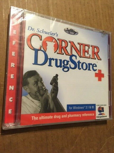 NEW/SEALED VINTAGE CD-ROM SOFTWARE - DR. SCHUELER'S CORNER DRUGSTORE (1997)  
