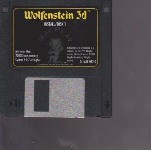 Wolfenstein 3D: First Encounter MAC classic soldier fighing World War II RARE