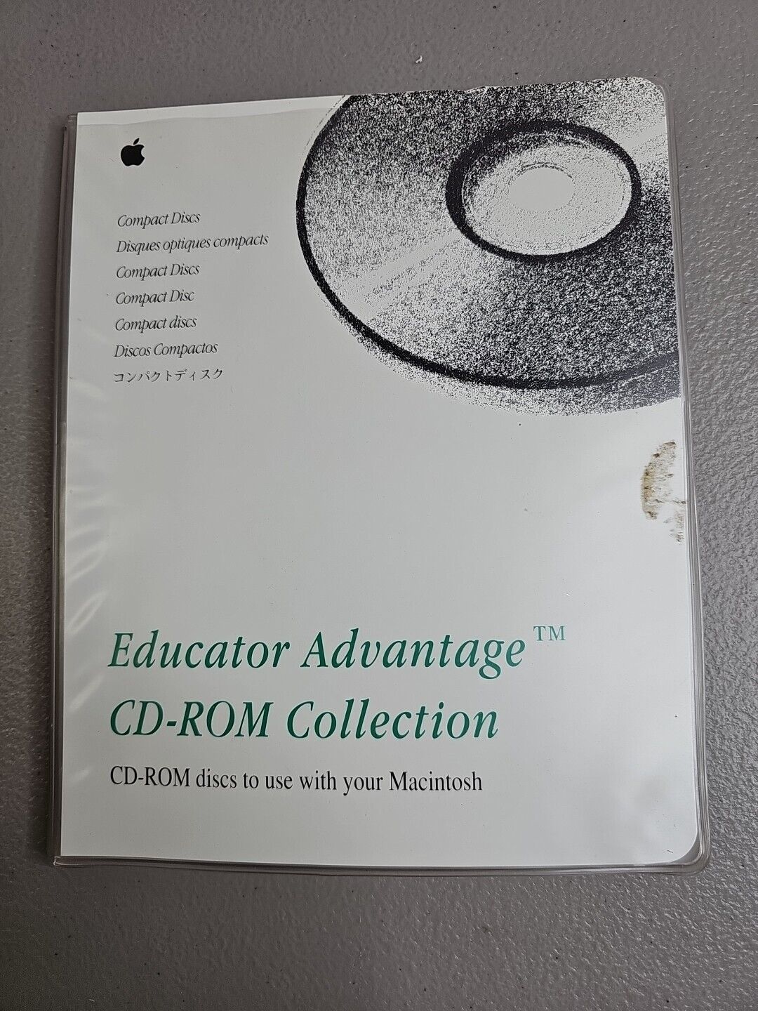 Apple Education Advantage Promo Software CD-Rom Vintage Computer Mac 1992-1993