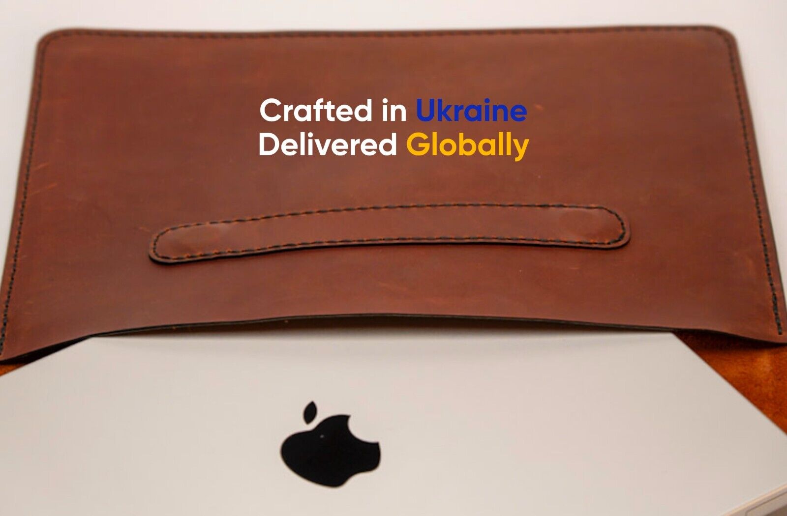 Premium Leather Apple Laptop Sleeve with Magnetic Clasps