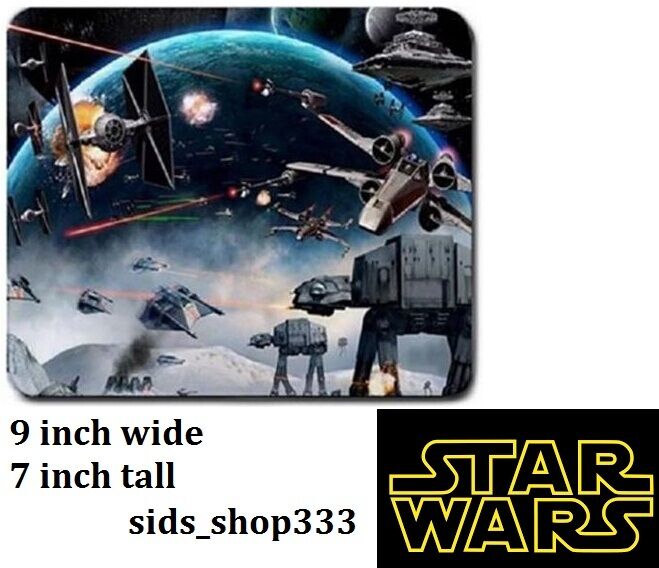 STAR WARS BATTLE SPACE AT AT Anti slip COMPUTER MOUSE PAD 9 X 7inch Rogue One