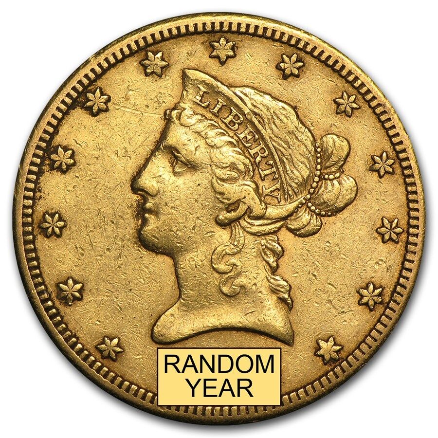 $10 Liberty Gold Eagle XF (Random Year) - SKU #118