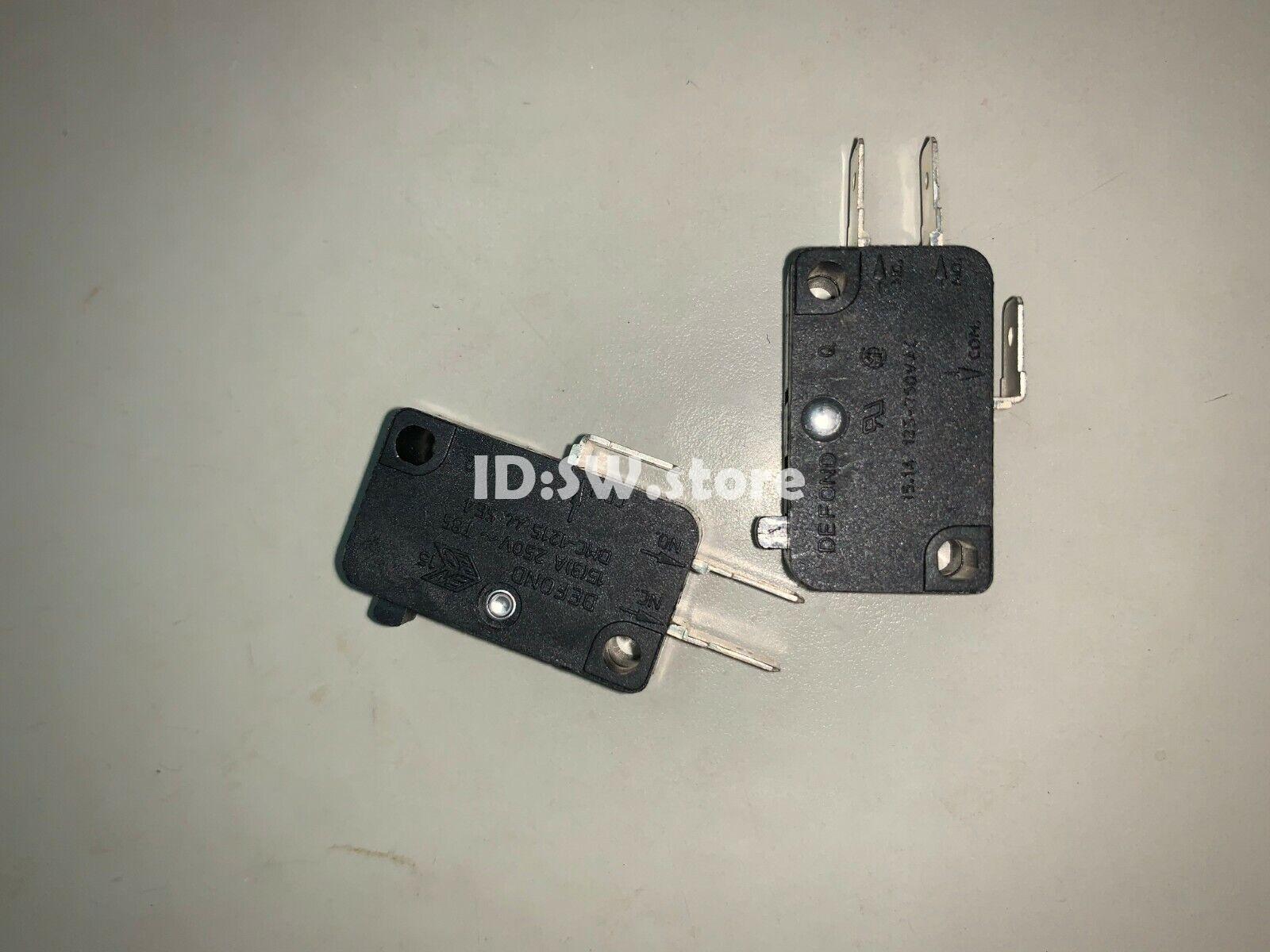 2PCS DEFOND DMC-1215 Micro Limit Switch 2 Pins 15A 250VAC
