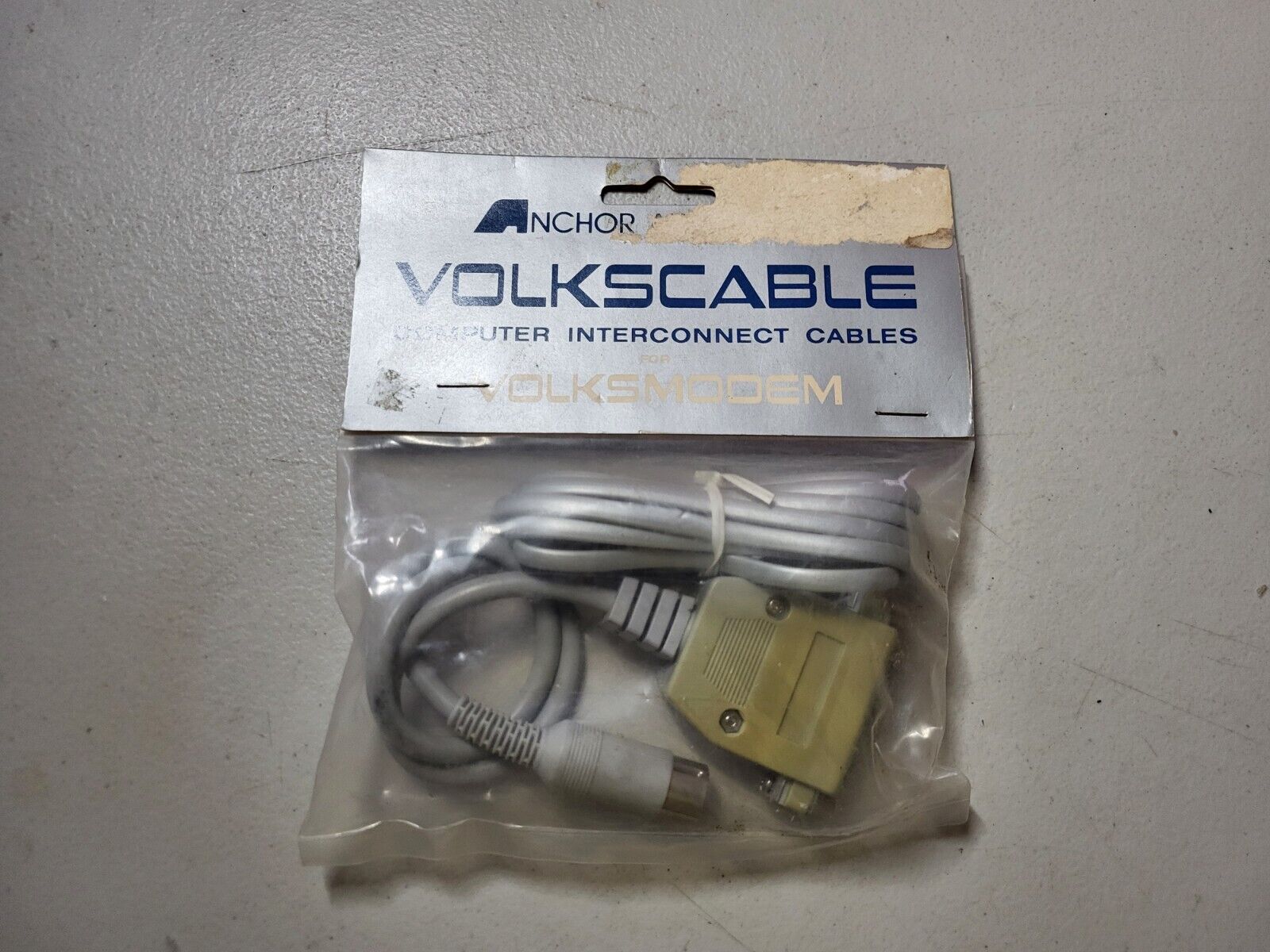 VOLKSMODEM Cable Volkscable Vintage Collectible 18” RS-232 NEW OLD STOCK