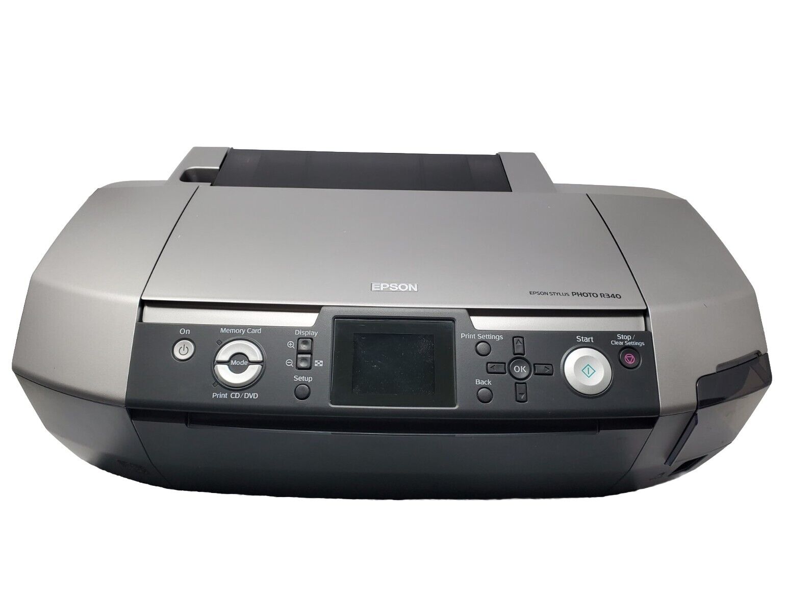 Epson Stylus R340 Digital Photo Inkjet Printer Tested And Fully Functional 