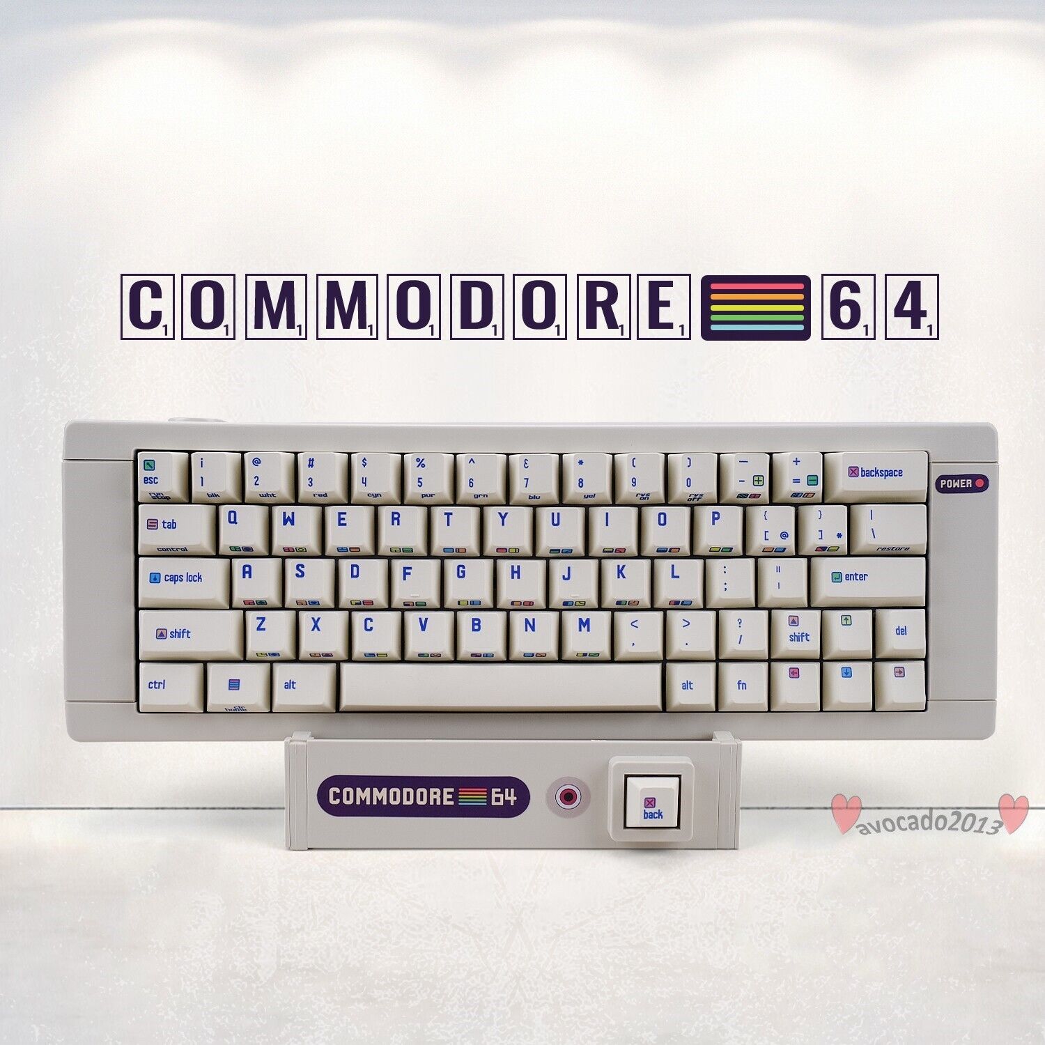 PBT Commodore 64 Keycap C64 Side-Engraving Cherry Profile 151pcs/set For MX