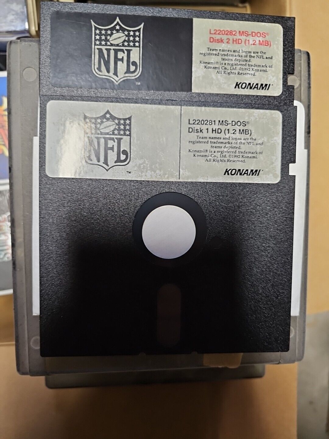 VTG NFL 5.25 Floppy Disk Games For MS-DOS 