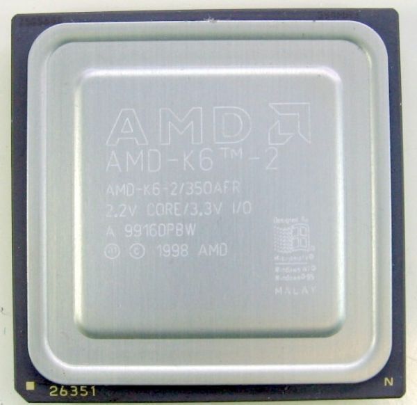 CPU AMD-K6-2/350AFR 2.2V CORE/3.3V I/O
