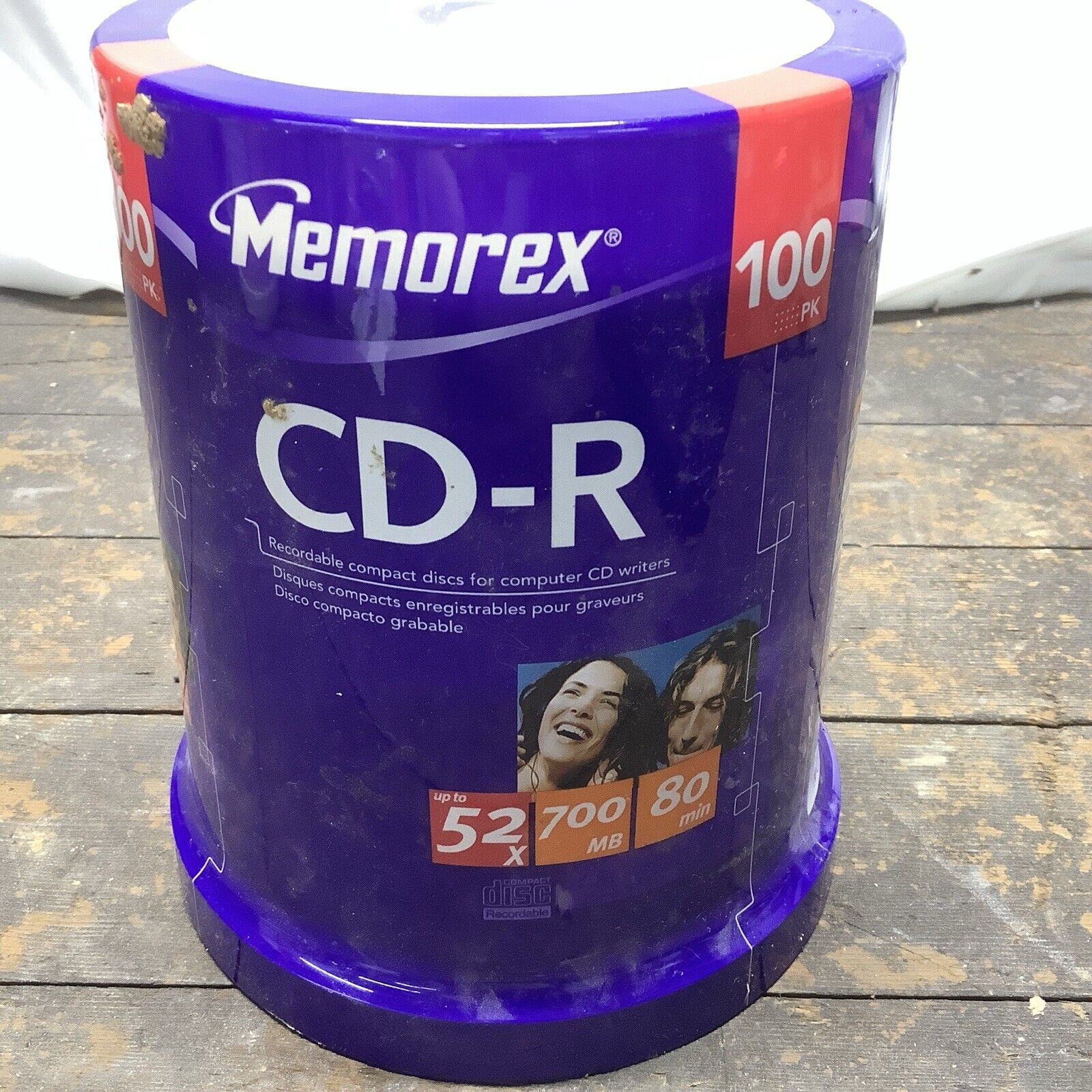 Memorex CD-R 52x 700MB 80-Minute 100 Pack Sealed  BRAND NEW IN PACKAGE 100 PACK