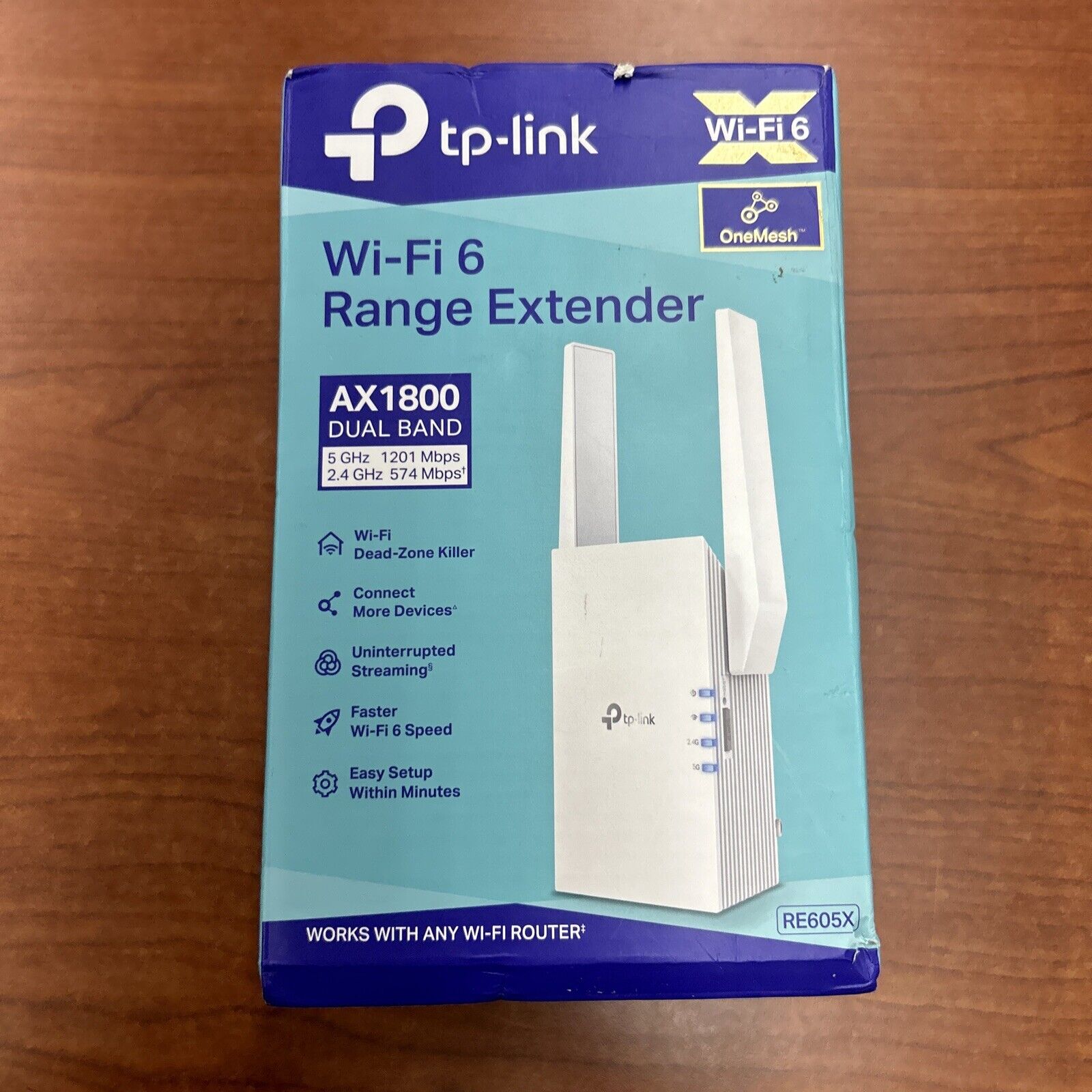 TP-Link - RE605X AX1800 Wi-Fi 6 Range Extender - White 