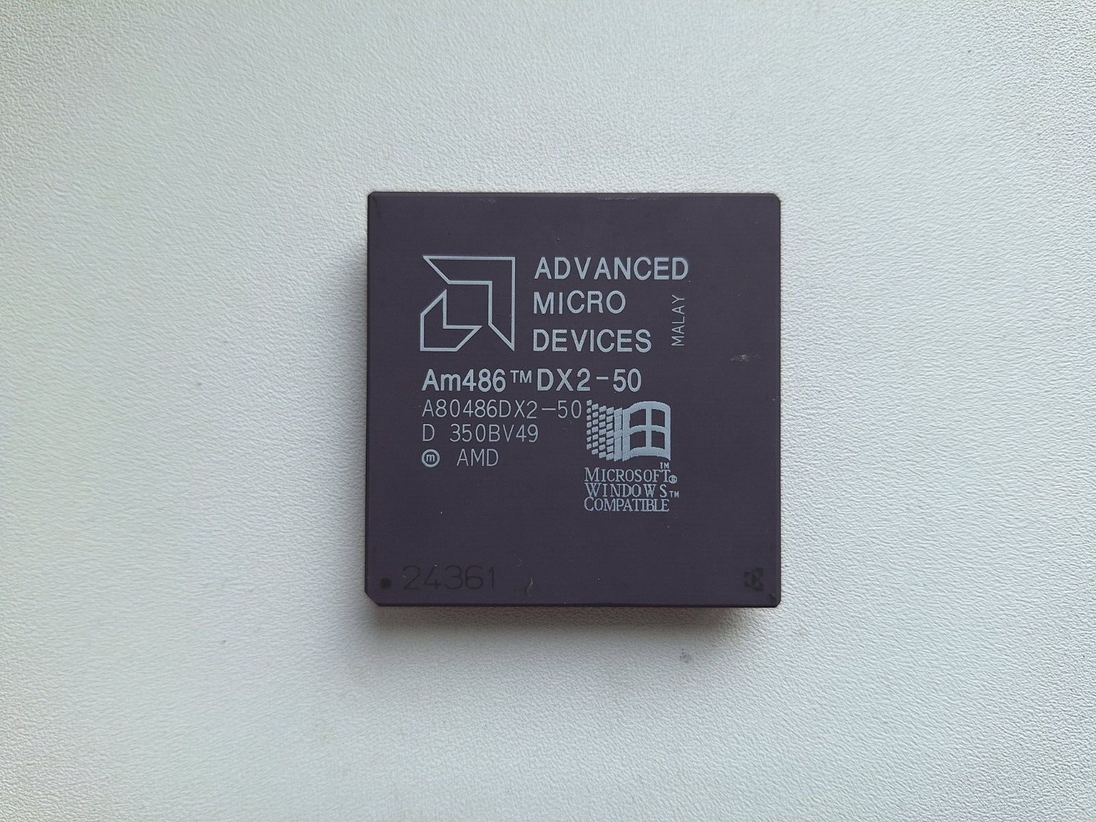 486DX2-50 AMD Am486 DX2-50 A80486DX2-50, Vintage CPU GOLD
