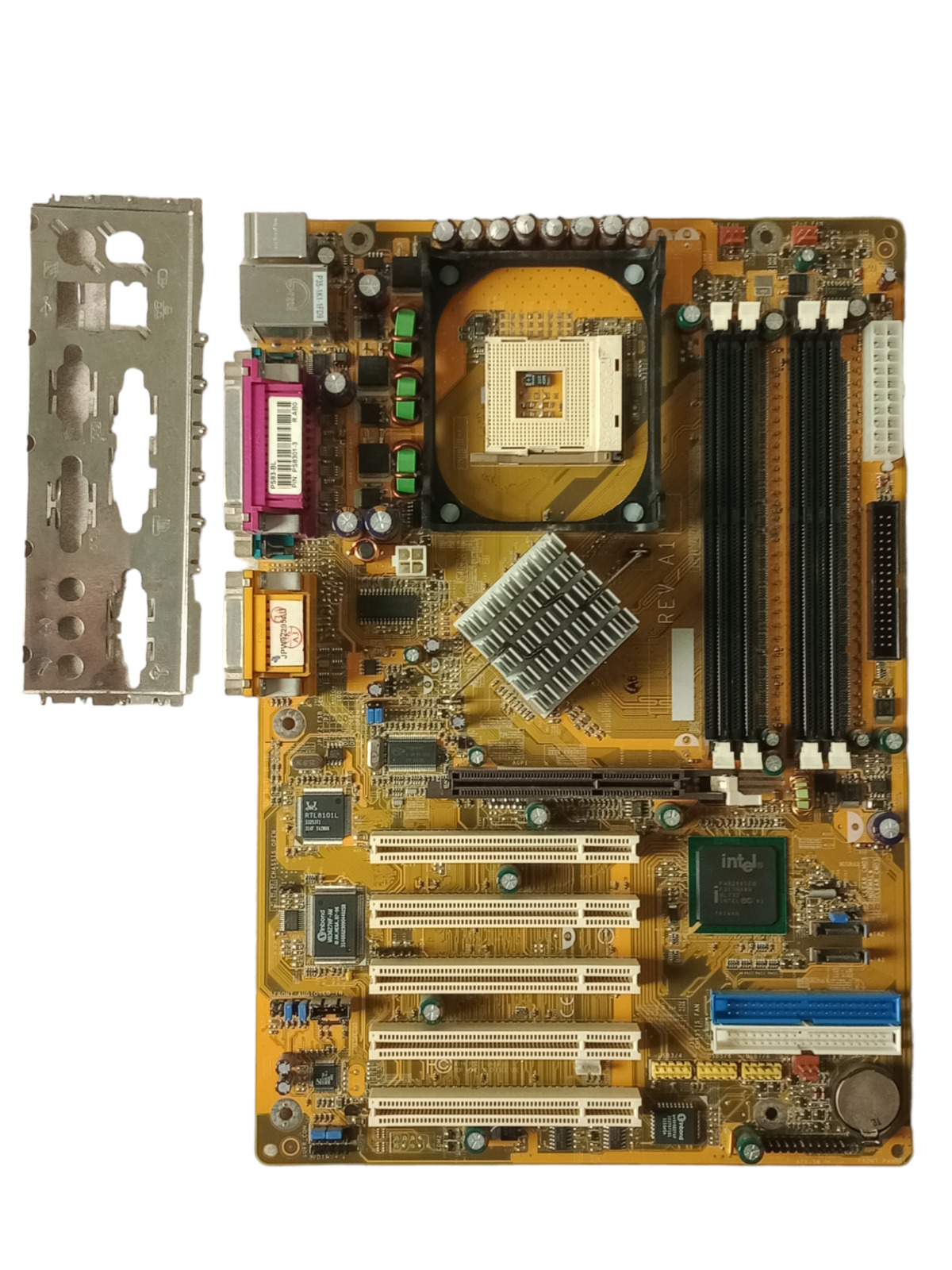 Vintage DFI PS83-BL i865PE PGA478B DDR1 ATX Motherboard w/ I/O Shield Works
