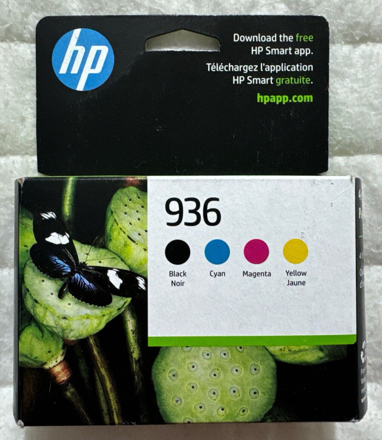 HP  936 Black Cyan Magenta Yellow Ink Cartridge Set 6C3Z5LN Exp 2025 Sealed Box