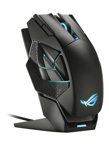 ASUS ROG Spatha X Wireless Gaming Mouse Magnetic Charging Stand 12 Programmab...