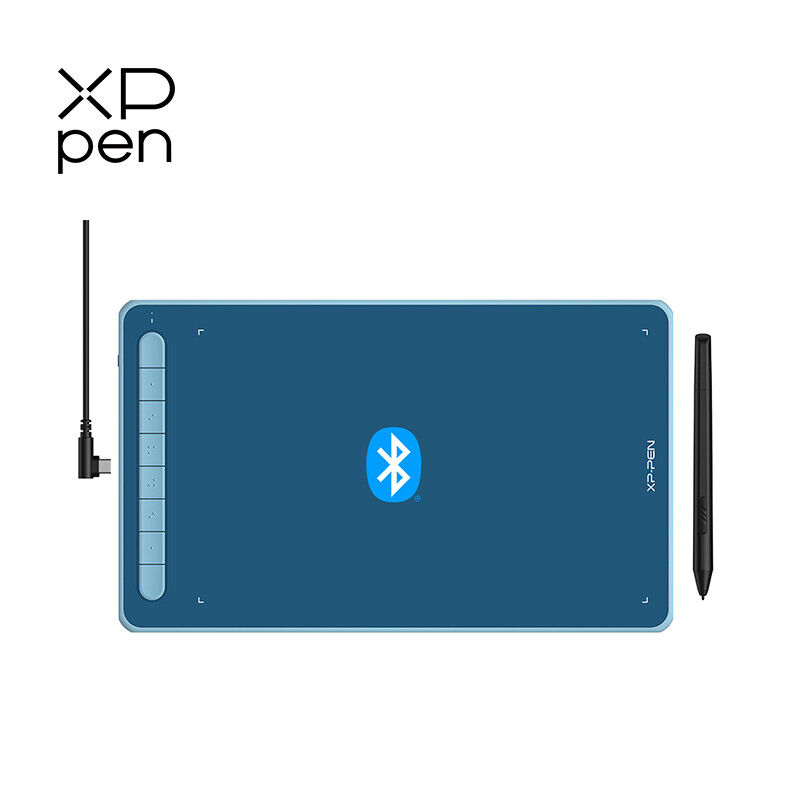 Xp-pen Deco LW Bluetooth Drawing Graphics Tablet X3 Stylus 60° Tilt 8192 Blue