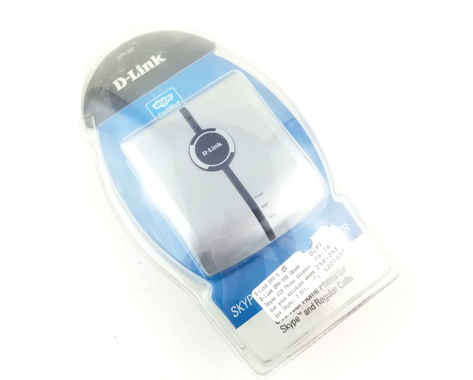 D-Link DPH-50U Skype USB Phone Adapter Certified New