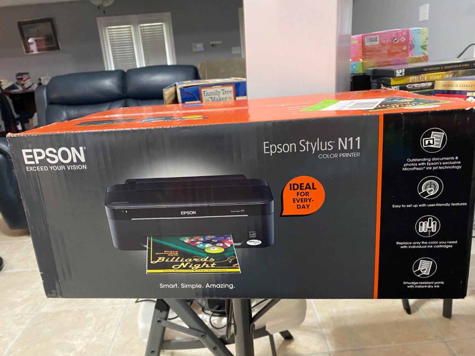 Epson Stylus N11 InkJet Color Printer - FACTORY SEALED IN ORIGINAL BOX
